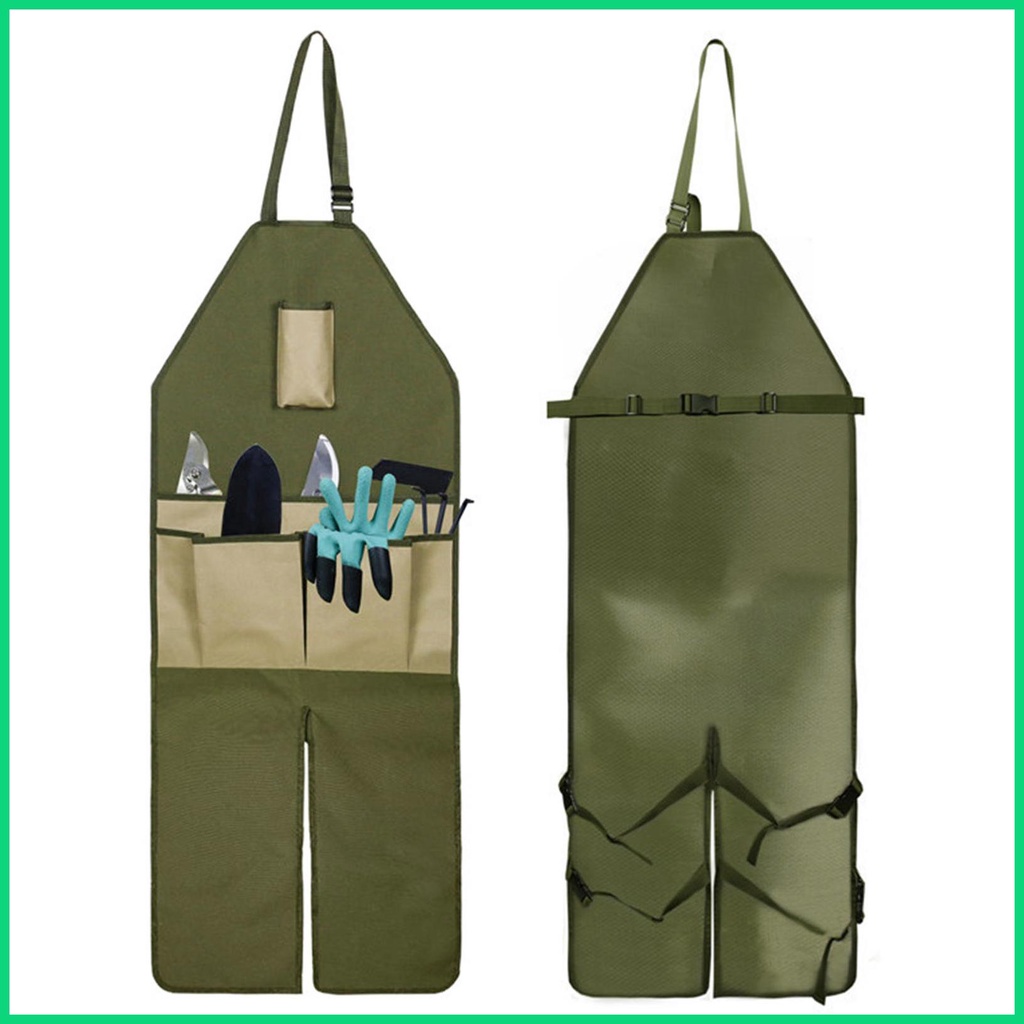 Tạp Dề Làm Vườn Nhiều Túi Có Thể Điều Chỉnh Tiện Dụng