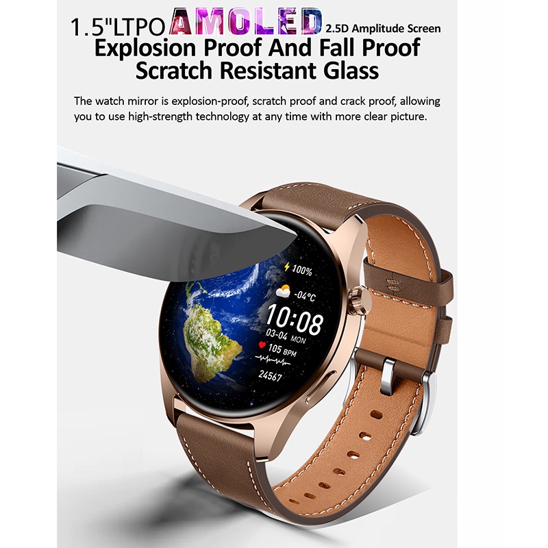 Đồng Hồ Thông Minh HK4 Hero Màn Hình 1.5 Inch Tích Hợp Chức Năng Nghe Gọi GPS 2023