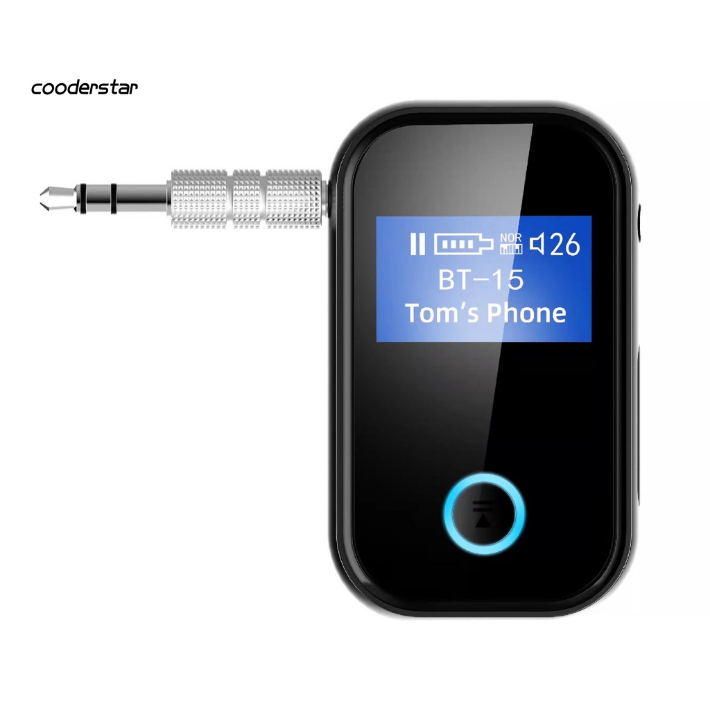 Thiết Bị Nhận Tín Hiệu Bluetooth Có Màn Hình LCD Jack Cắm 3.5mm Tốc Độ Cao Cho Loa