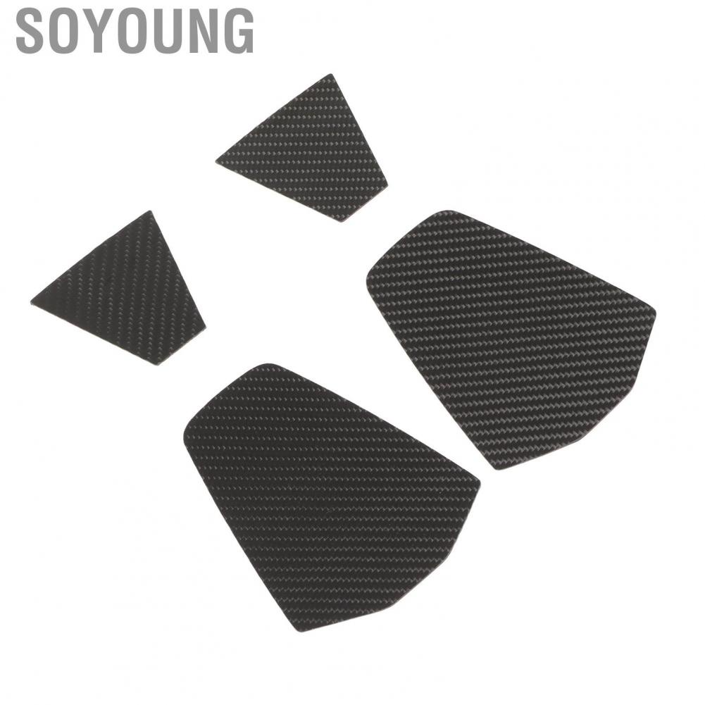 Soyoung Seat Headrest Panel  Carbon Fiber UTV Trim Decorative 4Pcs Easy Installation Protective for RZR PRO XP 2021 Onwards