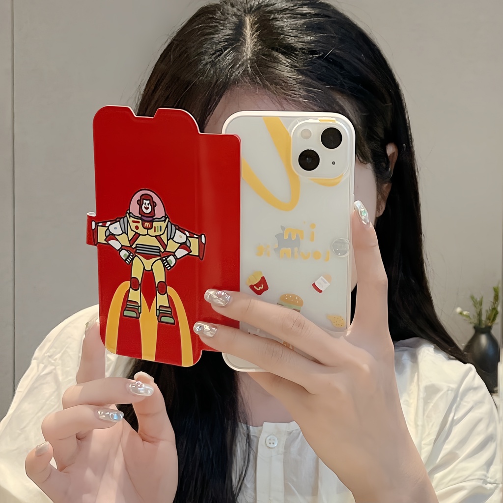 Ốp Điện Thoại Silicon tpu Mềm Trong Suốt Họa Tiết Hoạt Hình Bảo Vệ Toàn Diện Cho iPhone 14 13 12 11 PRO MAX