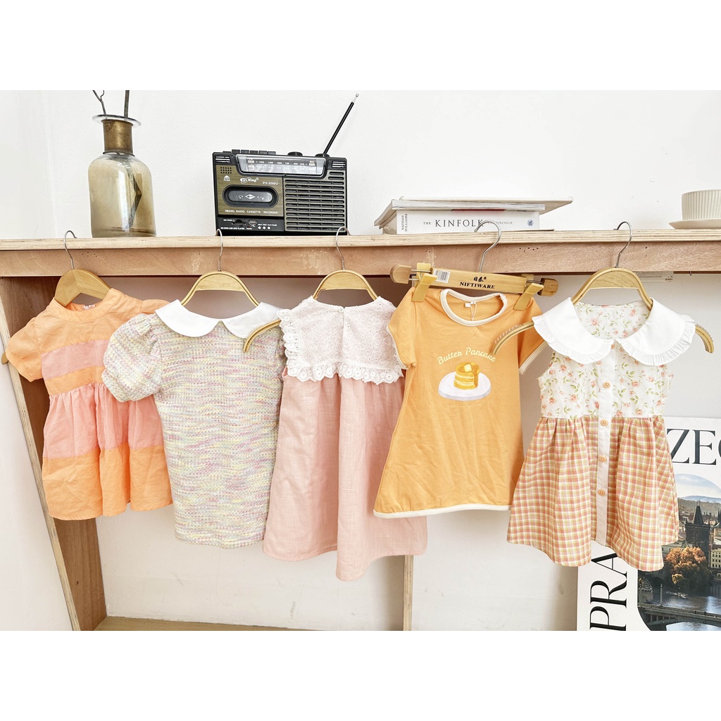 Váy thun 100% cotton vải Hàn Quốc