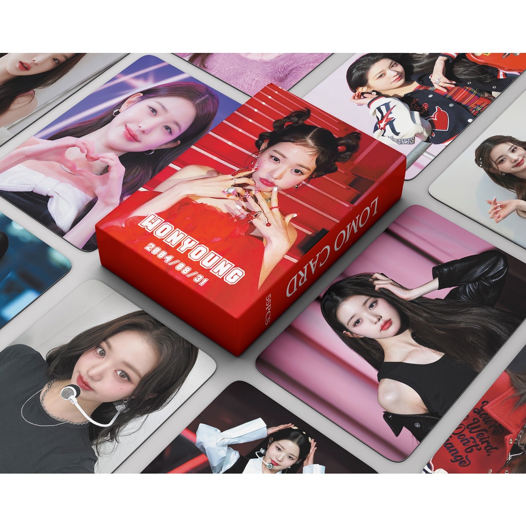 IVE Jang Won Young Photocard I’ve IVE Debet & Wave Eleven & Lovely Vocation & I‘VE SUMMER & LOVE DIVE & 2023SEASON'S GREETINGS  Lomo Card Postcard