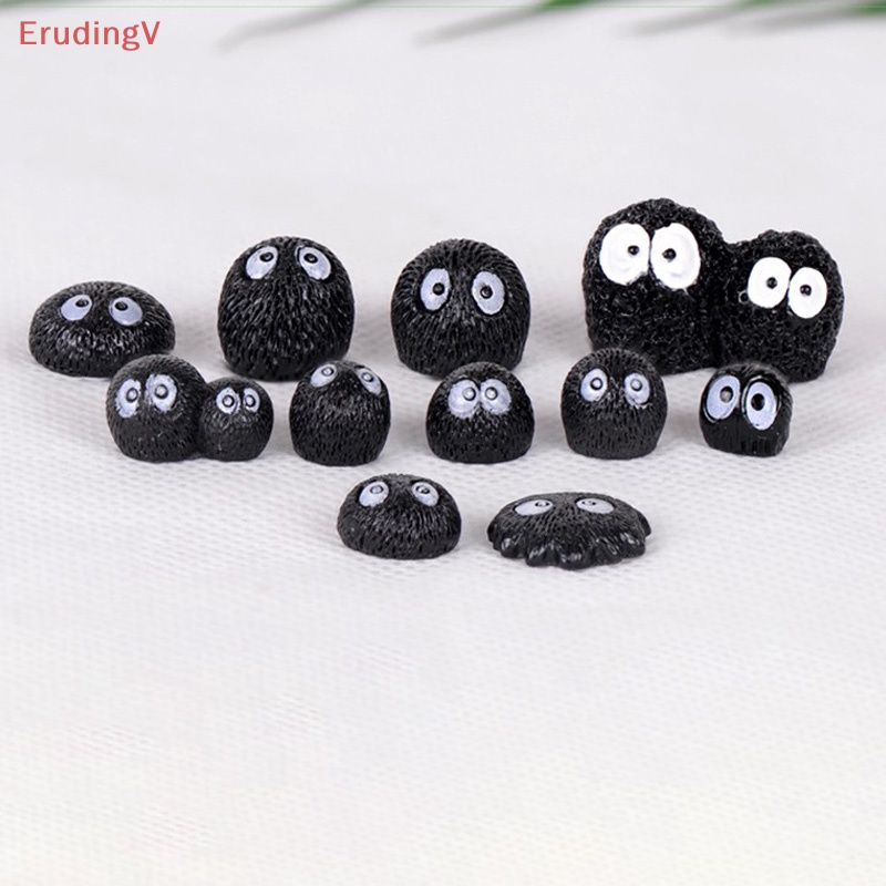 Set 10 Quả Bù Nhìn Màu Đen Dùng Trang Trí Phong Cảnh DIY