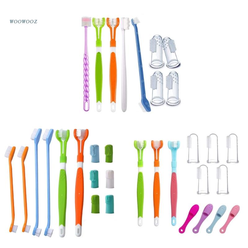 Bàn Chải Đánh Răng Lông Mềm Nhiều Loại Cho Thú Cưng