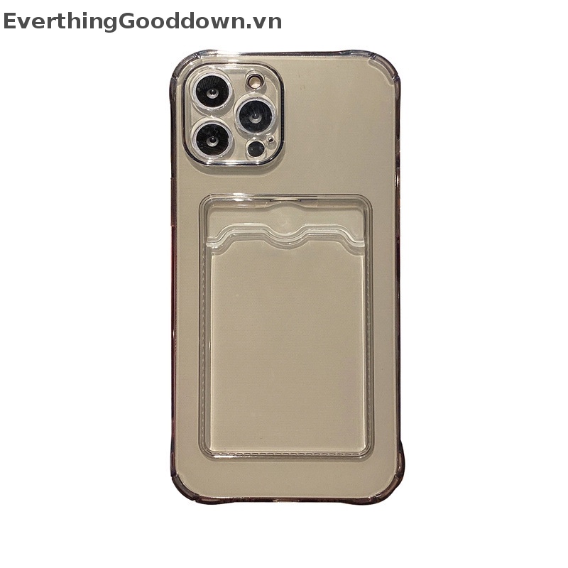 Ốp Điện Thoại Silicon Mềm Dạng Ví Đựng Thẻ Cho iphone 11 12 13 14Mini 11 Pro X XS Max XR 7 8 Plus SE