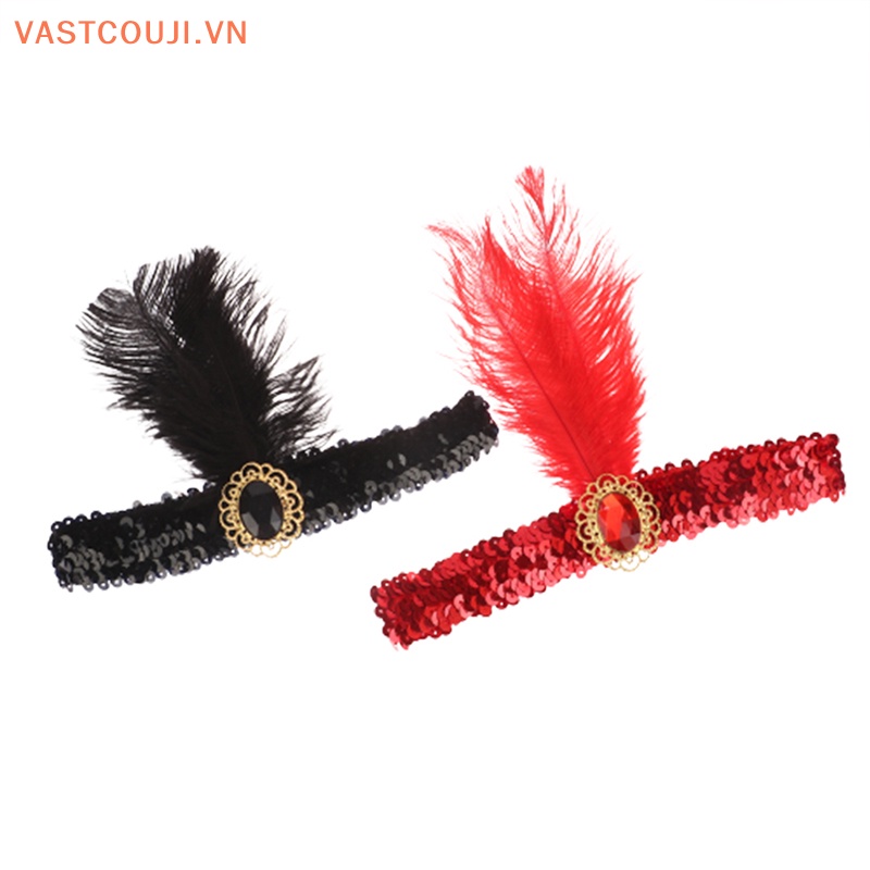 Băng Đô Cài Tóc Đính Lông Vũ Và Ngọc Trai Dễ Thương Sáng Tạo Thời Trang Dự Tiệc Cho Nữ