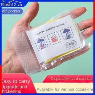 1 chiếc thẻ áo mưa toàn thân mỏng dài di động dùng một lần cho người lớn trẻ em nam và nữ nén dùng một lần dễ mang theo cho người lớn và trẻ em