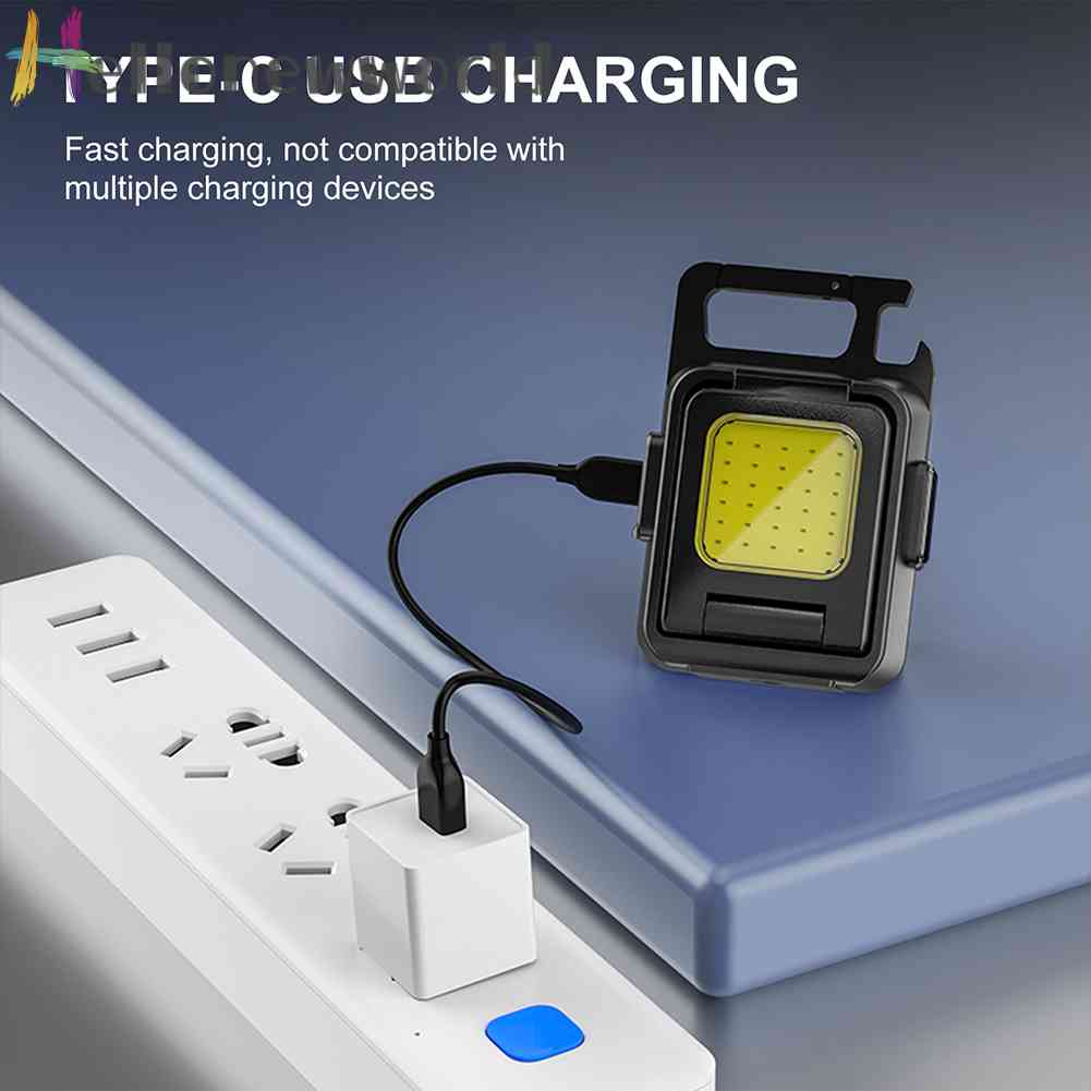 Móc Khóa Đèn LED Mini 7 Chế Độ 1000LM Tiện Dụng