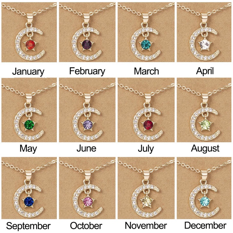 Ygt Dây Chuyền Đính Đá Pha Lê Mặt Trăng Ngôi Sao Thời Trang Cho Nam Và Nữ 12 Tháng Tuổi