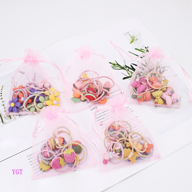 Ygt Dây Buộc Tóc Cao Su Co Giãn Nhỏ Nhắn Dễ Thương Phong Cách Hàn Quốc