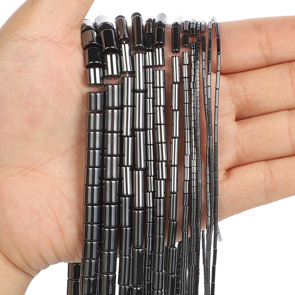 Chuỗi Hạt Đá Đen Tự Nhiên 4 / 6 / 8mm Dùng Làm Trang Sức diy