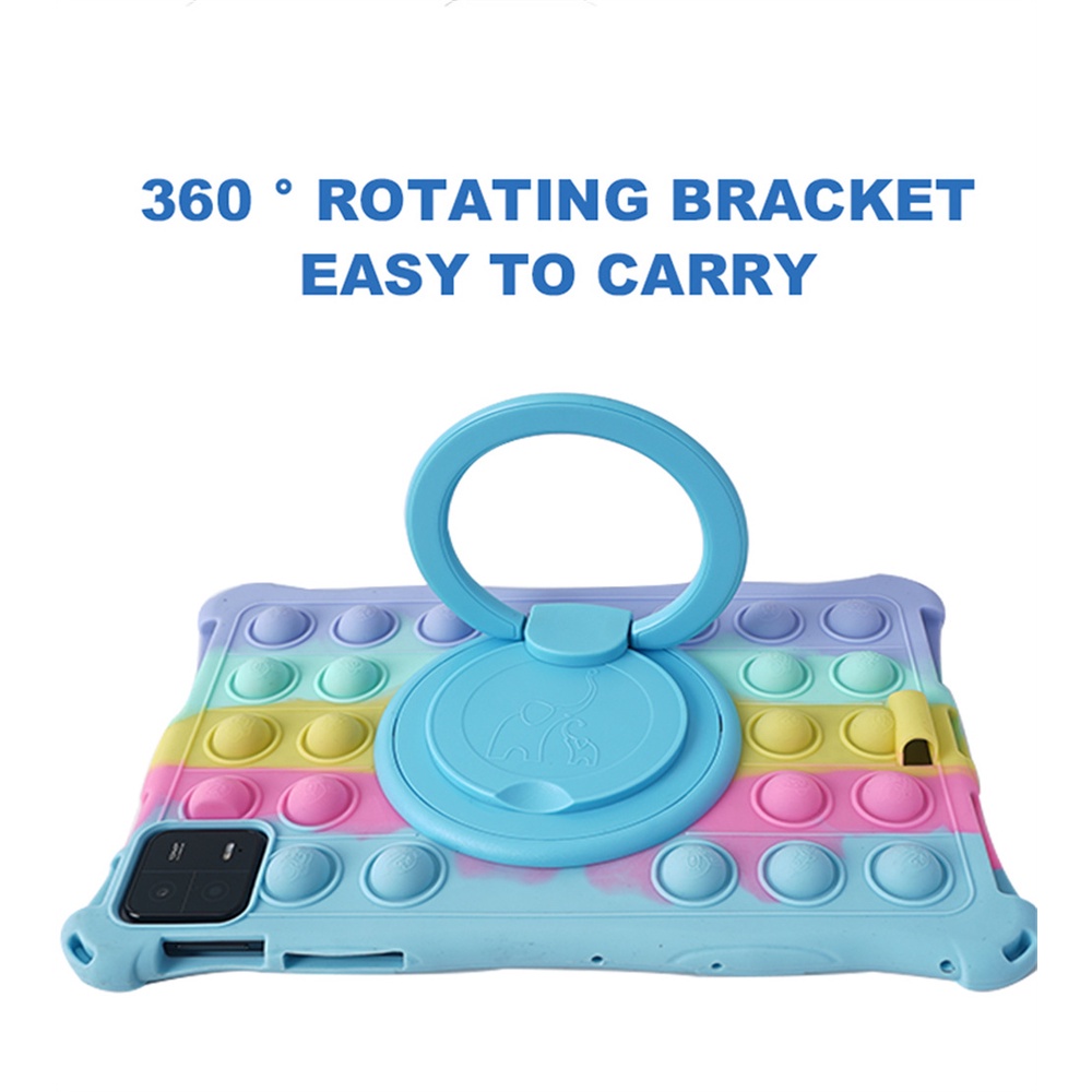 Ốp Máy Tính Bảng Silicon Mềm Có Giá Đỡ Xoay Được Cho Xiaomi Pad 6 2023 Mi Pad 6 Pro Mi Pad 5 Pro 11 inch Redmi Pad 10.61