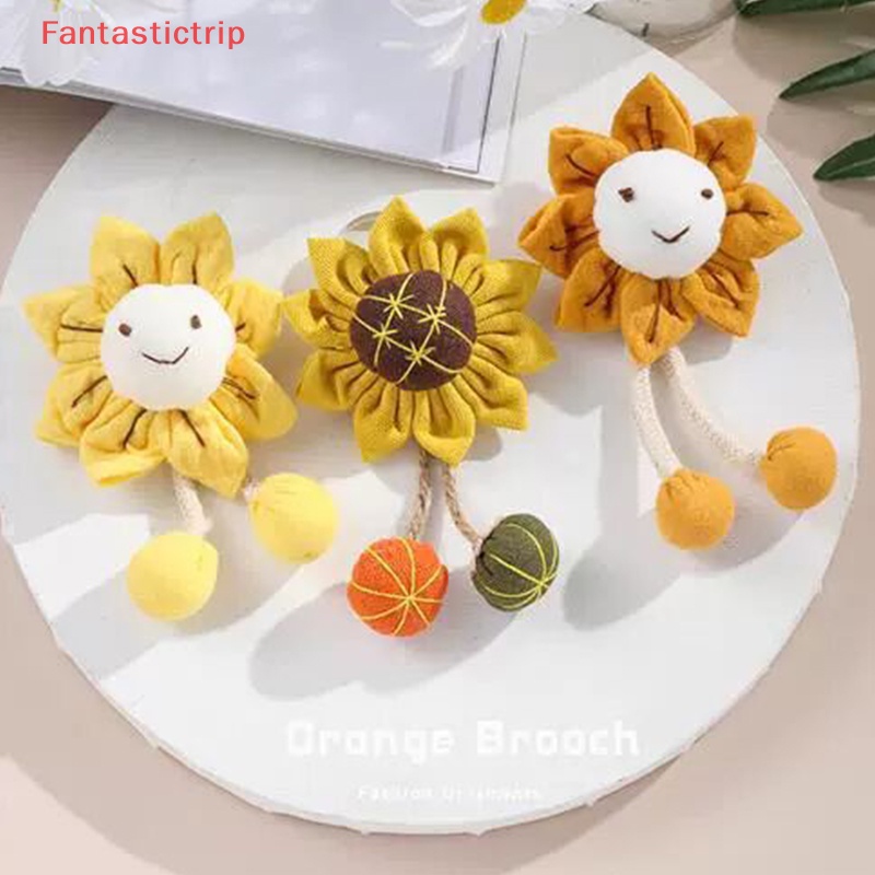 Ghim Cài Áo Hình Hoa Hướng Dương Mặt Cười Dễ Thương Cho Nữ Mới