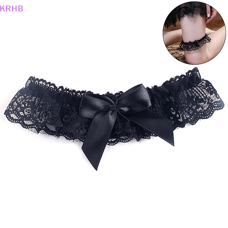 Đai Nịt Bít Tất Ren Phối Nơ Quyến Rũ Dành Cho Cô Dâu Mới