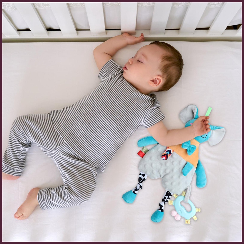 Đồ Chơi Nhồi Bông 3D Mềm Mại An Toàn Cho Bé Mọc Răng