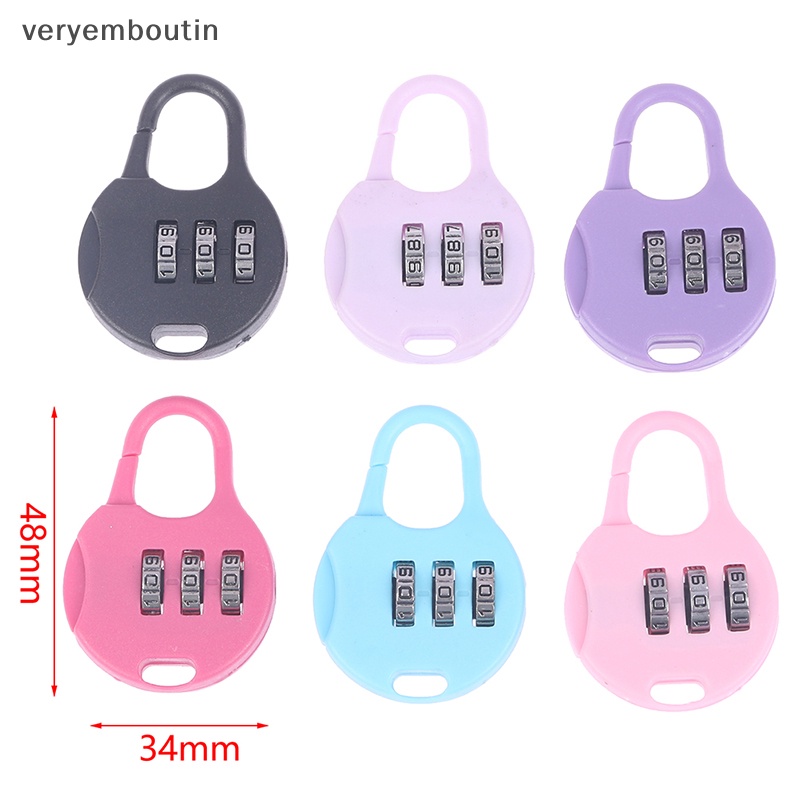 Ổ Khóa Mật Khẩu Mini Nhiều Màu Sắc