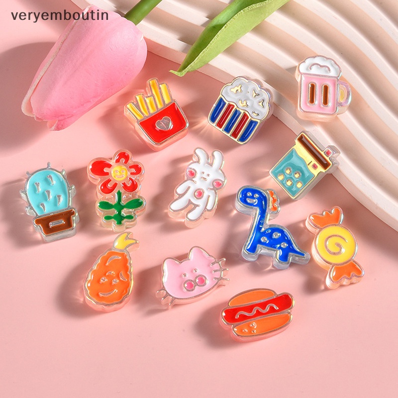 Set 10 Phụ Kiện Trang Trí Ốp Điện Thoại Diy Dễ Thương Xinh Xắn