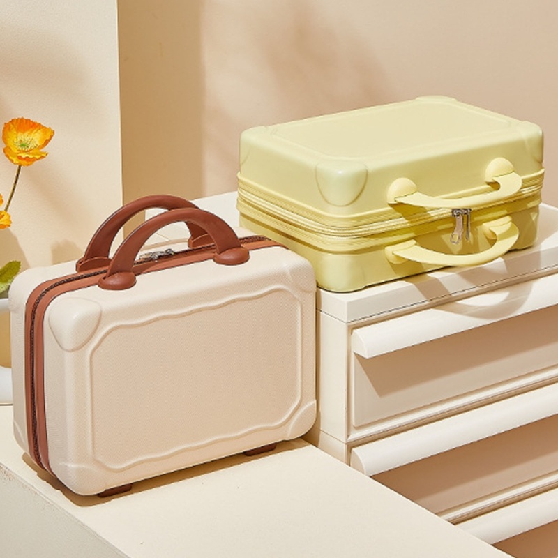 Vali Mini 14 Inch Bằng Nhựa ABS Dùng Đựng Đồ Trang Điểm Tiện Dụng