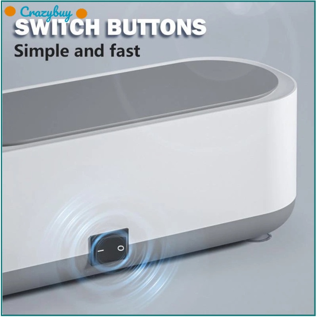 Máy Vệ Sinh CR Bằng Sóng Siêu Âm 45000hz Tần Số Cao Đa Năng Tiện Dụng Cho Đồng Hồ / Trang