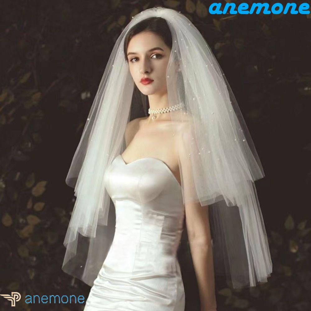 Lược Cài Tóc Ngắn Nhiều Lớp Phong Cách Baroque Dành Cho Cô Dâu