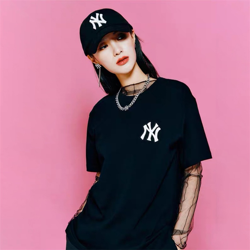 Áo Thun cotton Tay Ngắn Xẻ Tà Thêu LOGO Thời Trang Đường Phố Mới Nhất Cho Nam Và Nữ