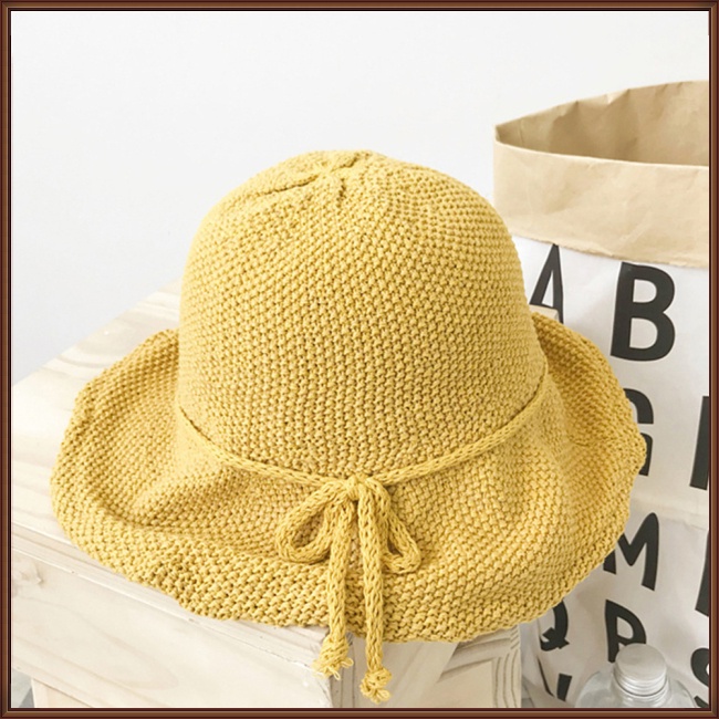 Mũ Tai Bèo Dệt Kim Đính Nơ Phong Cách Vintage Cho Nữ