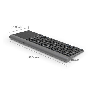 Thin 2.4Ghz Usb Wireless Mini Keyboard Wither Touchpad Numeric Keypad For Tablet Desktop Laptop Pc [Q/14]