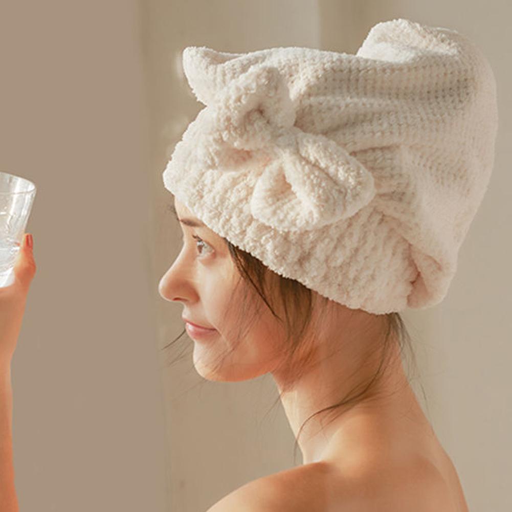 Mũ Trùm Đầu Làm Khô Tóc Nhanh Phong Cách Mới Cho Nữ O9C8