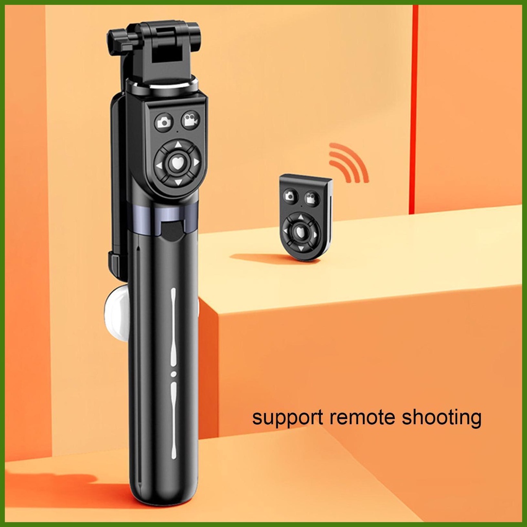 Giá Đỡ Ba Chân Mini Không Dây Điều Khiển Từ Xa Kèm Đèn Tròn Cố Định Cho Chụp Ảnh Selfie