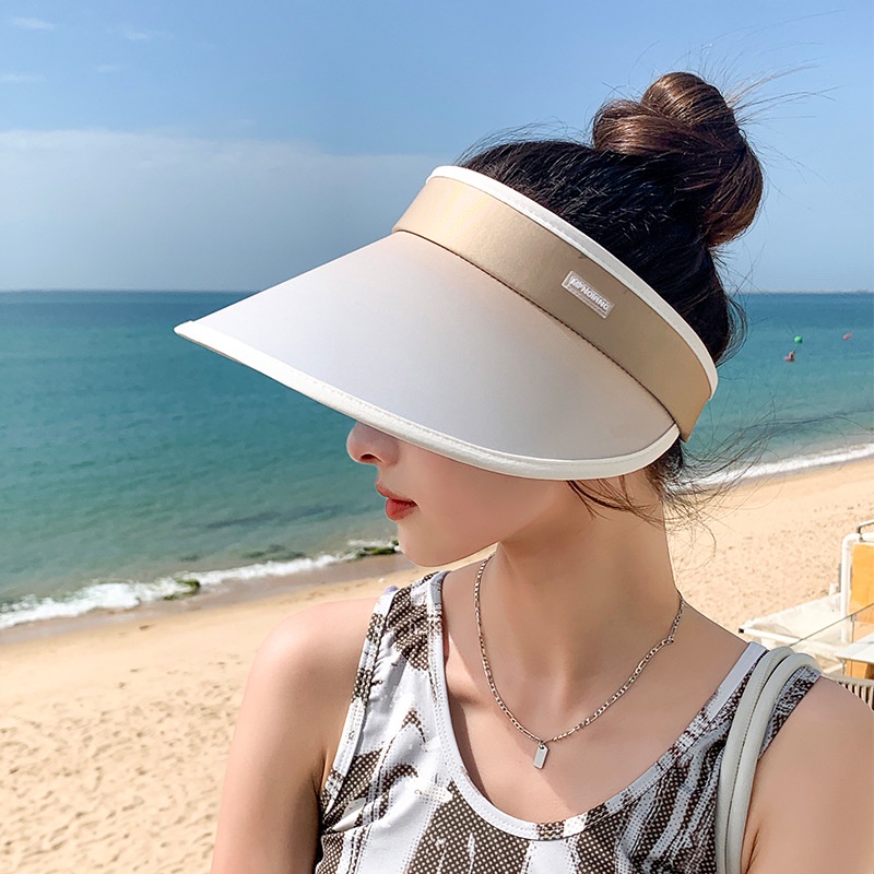 Evegirl Mũ Thể Thao Chống Nắng Vành Cứng Màu Gradient Có Thể Điều Chỉnh Kích Cỡ Lớn Phong Cách Mới Mùa Hè Cho Nữ