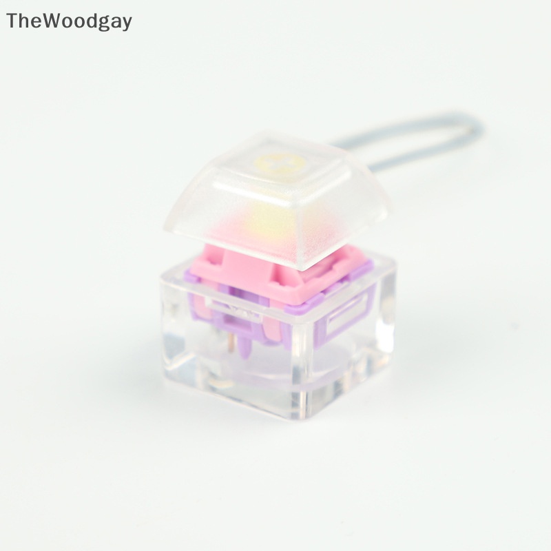 TheWoodgay Key Switch Test Tool Shaft Tester Single Press Frame Keyring Translucent Switch Keychain Waterproof Color Keyboard Hand Sensor EN