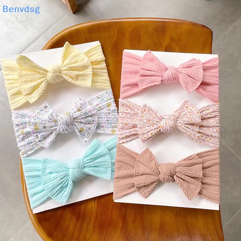 Set 3 Băng Đô Đan Len Co Giãn Cho Bé Gái