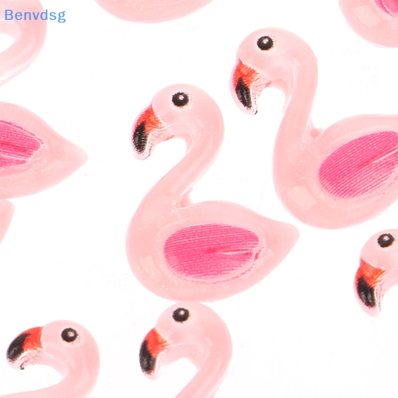 Bộ 10 Đồ trang trí Chim Hồng Hạc Mini Kích Thước 10 * 13mm Dùng Để Trang Trí