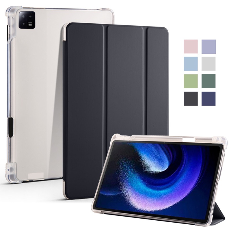 Ốp Máy Tính Bảng Bằng Da PU Mềm Có Ngăn Đựng Bút Cho Xiaomi Pad 6 Pro 11 2023 Xiaomi Redmi Pad 10.61 Mi Pad 5 Pro 2023