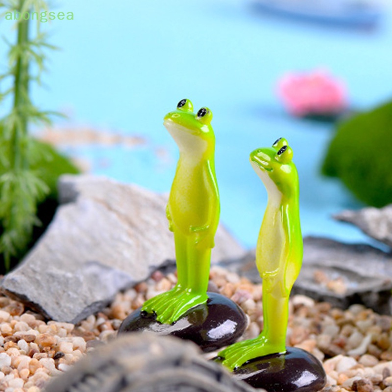 Mô Hình Ếch Đứng Mini Dễ Thương Dùng Trang Trí Tiểu Cảnh