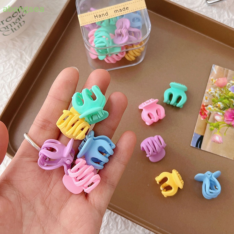 Set 10 Kẹp Tóc Càng Cua Mini Bằng Nhựa Thời Trang Cho Bé Gái