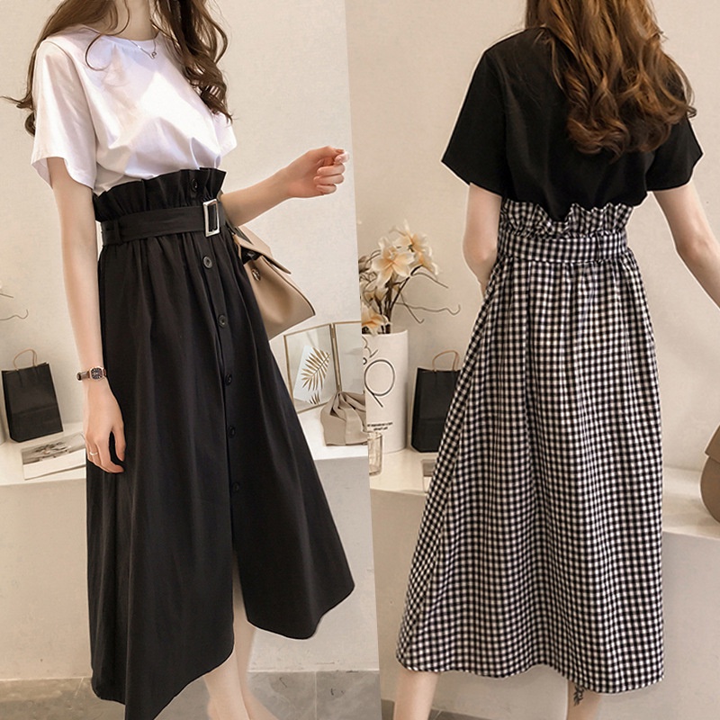 Bộ Áo + Chân Váy Phong Cách Loli Thời Trang Mùa Hè Xinh Xắn Cho Nữ
