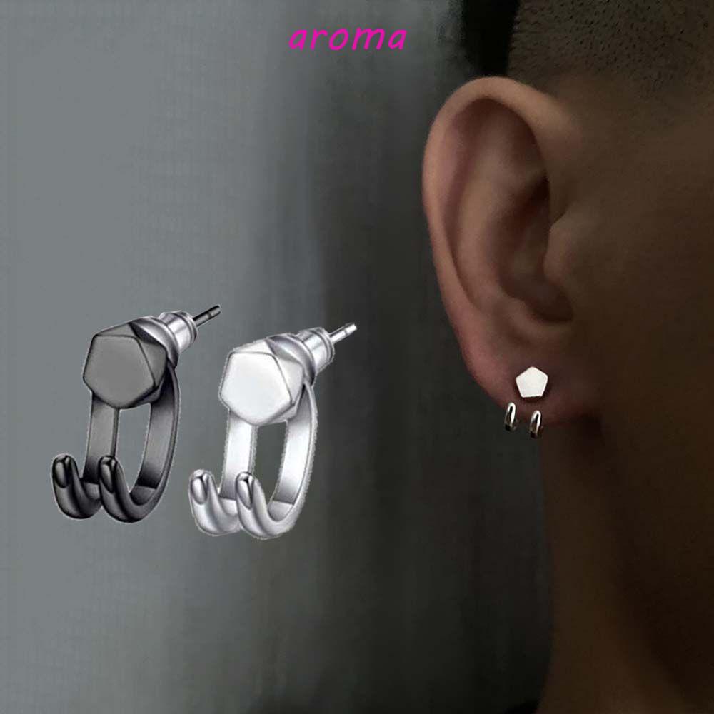 Bông Tai Hình Học Phong Cách Punk Hip Hop Thời Trang Cho Nam Và Nữ