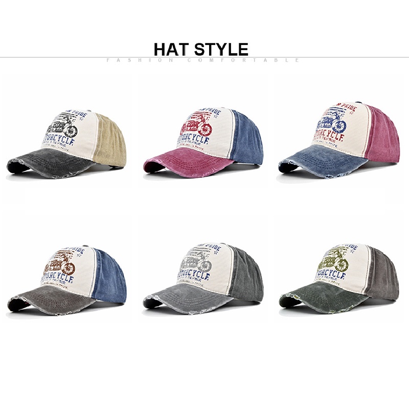 Mũ Lưỡi Trai Cotton Chống Nắng In Họa Tiết Graffiti Phong Cách Retro Cho Nam