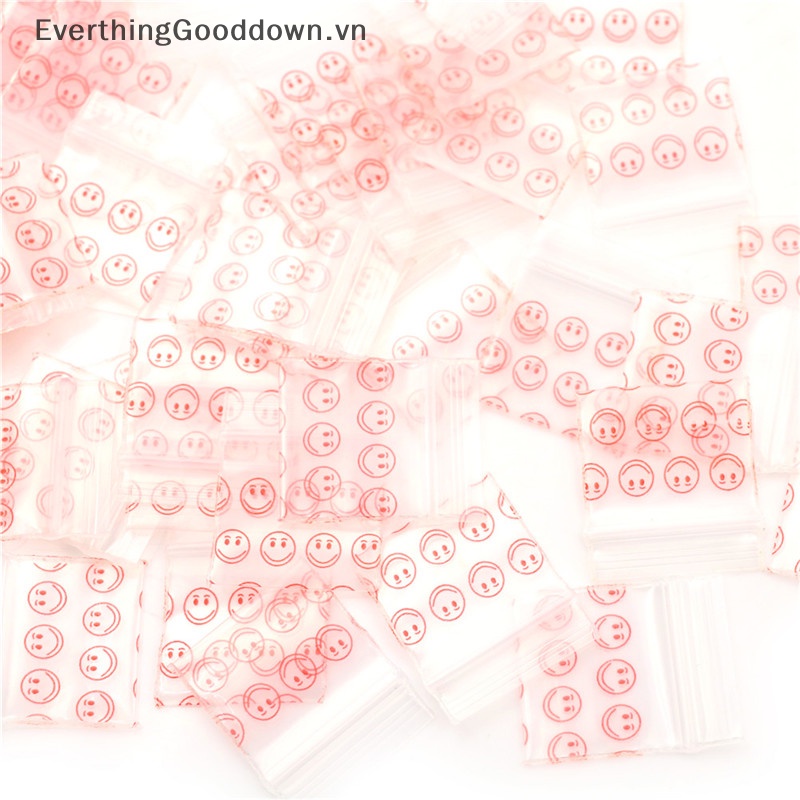 Everthinggooddown 100 Túi Nhựa Đựng Đồ Đa Năng 8MIL 2.5 * 3cm