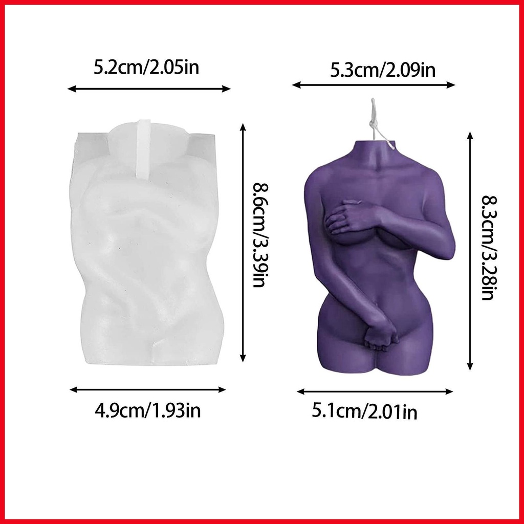 Khuôn Silicone Tạo Hình Cơ Thể Người 3D Cho Nam Nữ