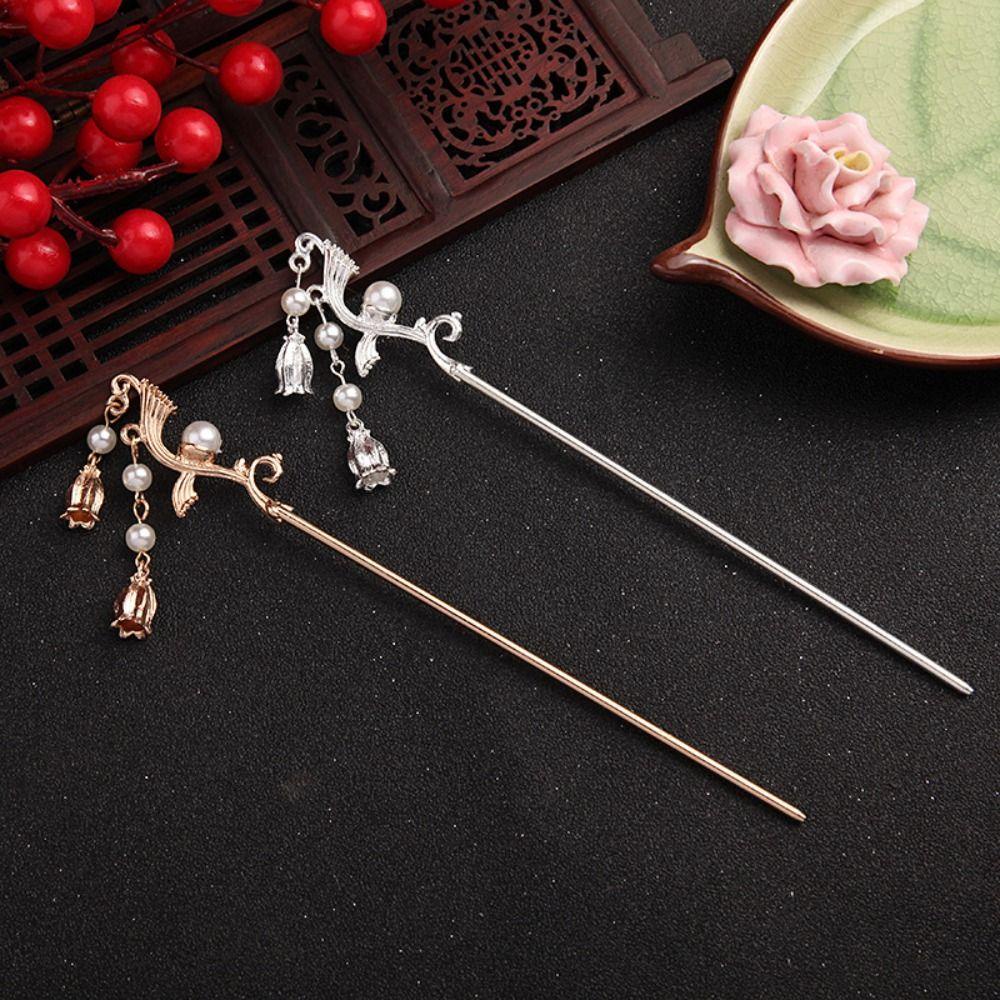 Trâm Cài Tóc Kim Loại Hình Lá Sen Thanh Lịch Cho Nữ