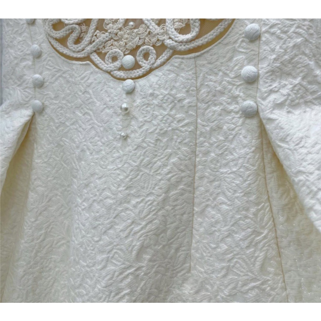 Đầm Ren Thêu Đính Hạt Phong Cách Pháp Thời Trang Xuân Hè Hàng Mới Dành Cho Bạn Nữ Mặc Đi Dự Tiệc 1374