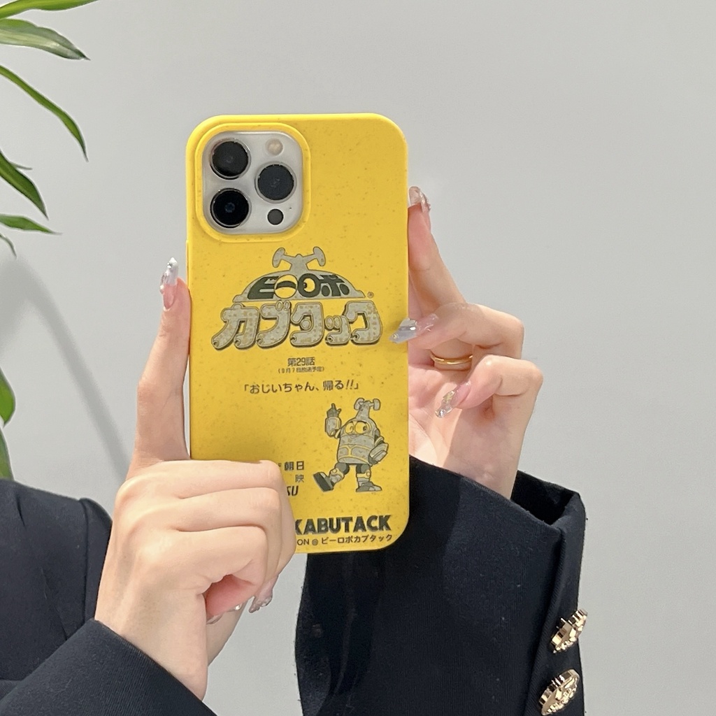 Ốp Điện Thoại PC Viền Silicon Mềm Chống Sốc Họa Tiết Hoạt Hình Đơn Giản Cho iPhone 14 13 12 11 PRO MAX