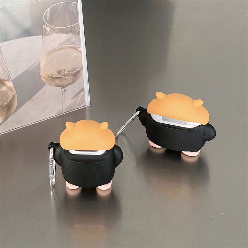Vỏ Bảo Vệ Hộp Sạc Tai Nghe Bluetooth Không Dây 3D Cho Apple AirPods 1 2 3 rd pro 2 Huawei FreeBuds 4 / 4i / 4 / pro Redmibuds 4pro 3pro OPPO Enco Free 2 / 2i Vivo