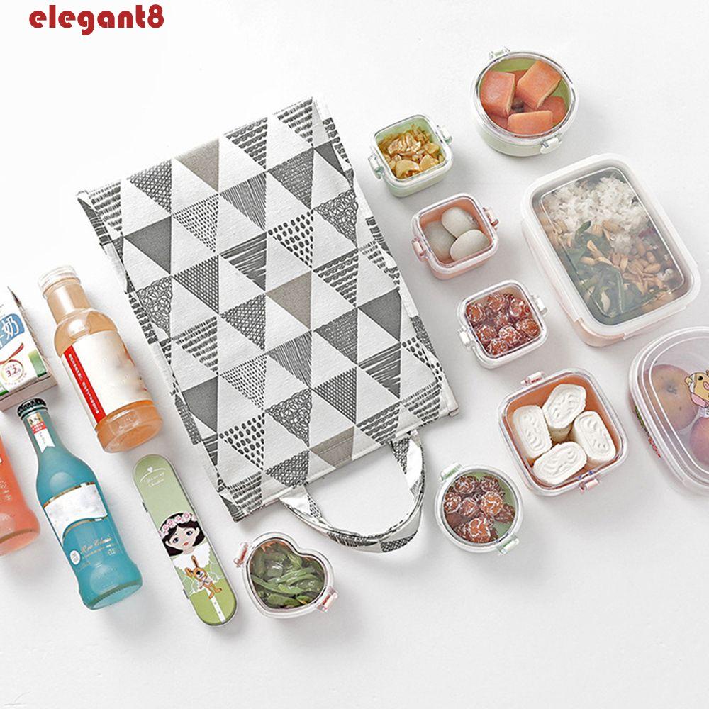 Túi Đựng Cơm Trưa Chống Thấm Nước Họa Tiết Caro Thanh Lịch