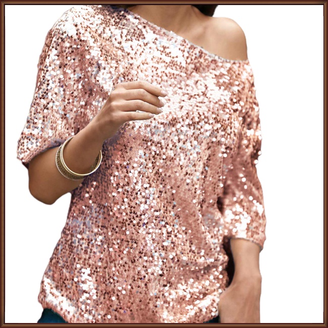 Áo Thun 100% Polyester Tay Lửng Hở Vai Màu Sắc Trơn Thời Trang Dành Cho Nữ