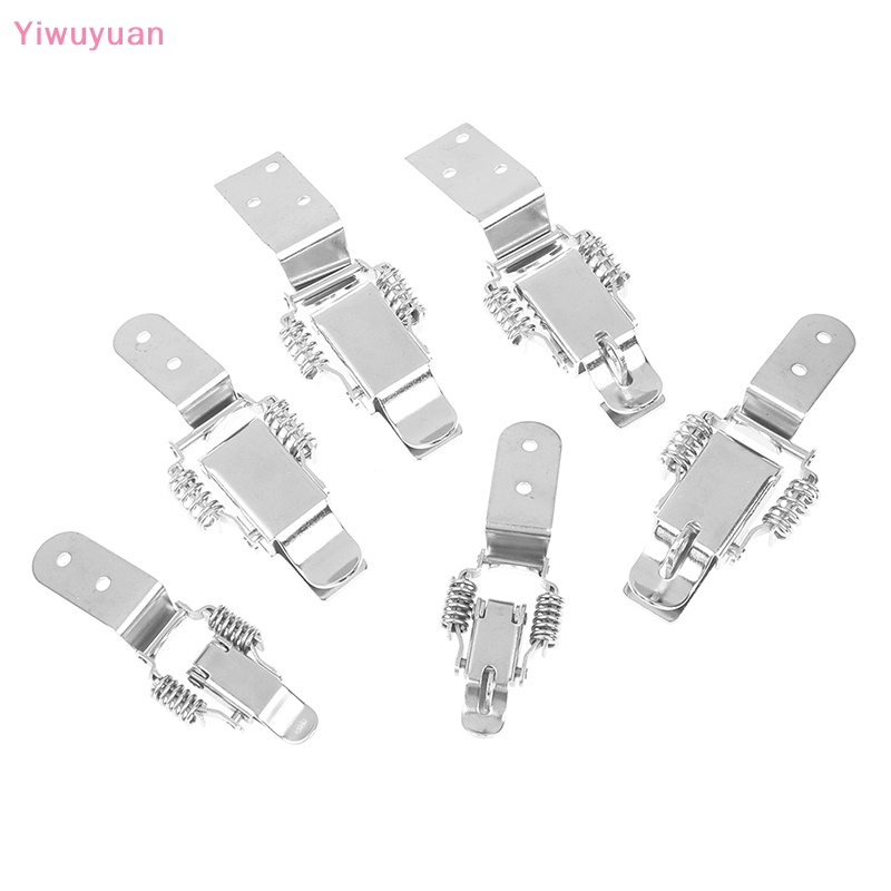 < Yiwuyuan > Chốt Khóa Hộp Công Cụ Va Li Tải Lò Xo Mạ Niken Mạ Sắt Mới