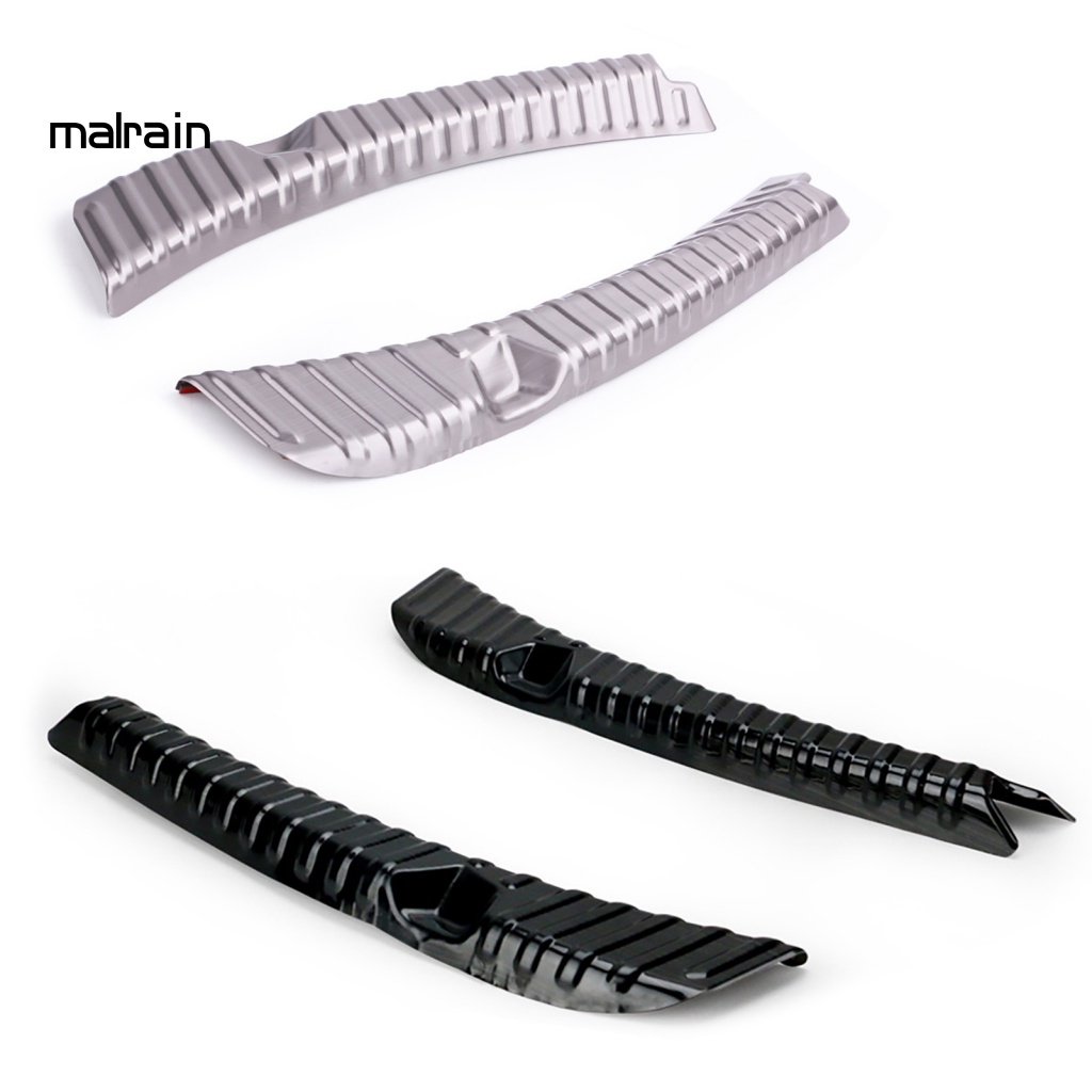 Bộ 2 Tấm Chắn Bảo Vệ Hai Mặt Bằng Thép Không Gỉ Chống Trầy Cho Tesla Model3 2019-2021